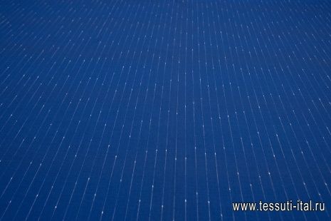 Костюмная (н) сине-белая полоска - итальянские ткани Тессутидея арт. 05-3420
