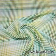 Сорочечная клетка (н) желто-зеленая Etro - итальянские ткани Тессутидея арт. 01-3813