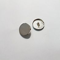 Пуговица на ножке металл серебро d-19мм  - итальянские ткани Тессутидея арт. F-5551