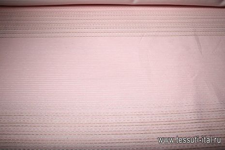 Органза деворе купон (0,75м) (н) бело-розовая - итальянские ткани Тессутидея арт. 03-4347