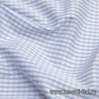 Сорочечная (н) бело-голубая клетка - итальянские ткани Тессутидея арт. 01-6087