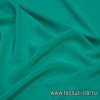 Крепдешин (о) ярко-зеленый - итальянские ткани Тессутидея арт. 10-1584