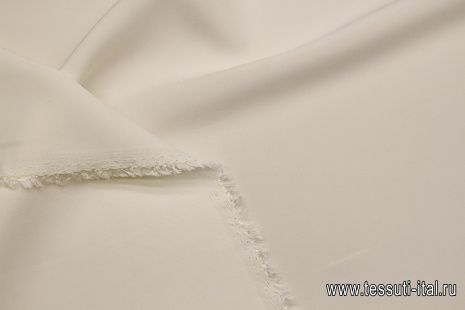 Плательная кади вискоза стрейч (о) молочная - итальянские ткани Тессутидея арт. 04-1692