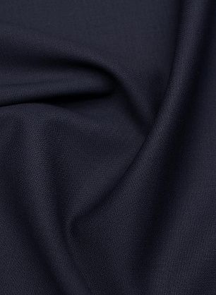 Костюмная шерсть дабл стрейч (о) темно-синяя - в интернет-магазине тканей Тессутидея арт. 05-4753