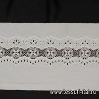 Шитье ш-10см белое - итальянские ткани Тессутидея арт. F-6350
