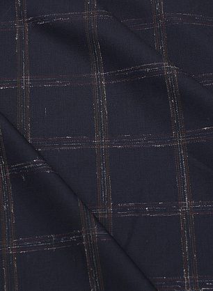 Костюмная шерсть (н) бело-бордовая клетка на темно-синем - в интернет-магазине тканей Тессутидея арт. 05-4781