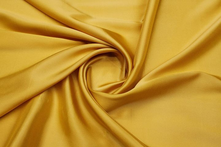 Подкладочная стрейч (о) охра - итальянские ткани Тессутидея арт. 07-1512