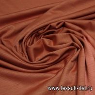 Трикотаж шерсть (о) терракотовый - итальянские ткани Тессутидея арт. 15-0694