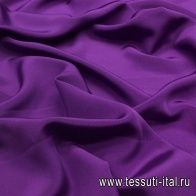 Шелк кади (о) темно-сиреневый - итальянские ткани Тессутидея арт. 02-7418