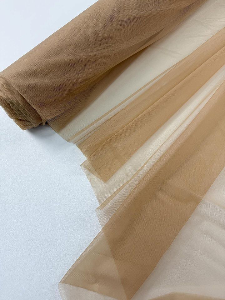 Сетка плательная бистрейч (о) телесная - итальянские ткани Тессутидея арт. 03-7512