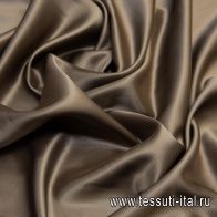 Подкладочная твил (о) серо-коричневая - итальянские ткани Тессутидея арт. 08-0982