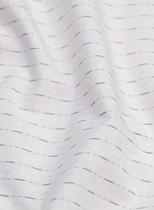 Сорочечная (н) бело-синяя полоска на белом рисунке - в интернет-магазине тканей Тессутидея арт. 01-5989