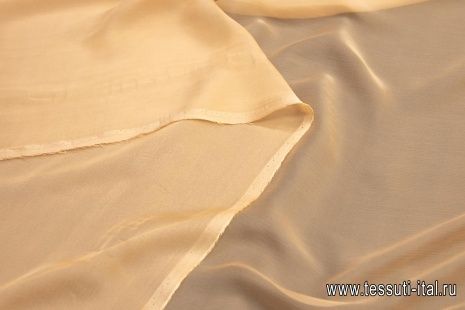 Шифон (о) светло-бежево-оранжевый - итальянские ткани Тессутидея арт. 10-1177