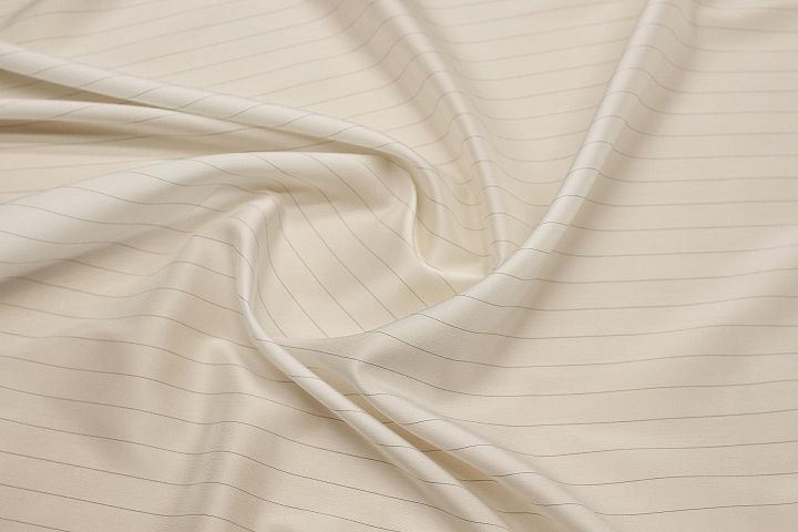 Подкладочная (н) бело-черная полоска - итальянские ткани Тессутидея арт. 07-1470