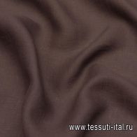Лен (о) темно-коричневый - итальянские ткани Тессутидея арт. 16-0799