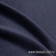 Пальтовая альпака+шерсть (о) темно-синяя - итальянские ткани Тессутидея арт. 09-2163