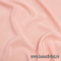 Крепдешин (н) розово-белый геометрический принт Etro - итальянские ткани Тессутидея арт. 10-2289