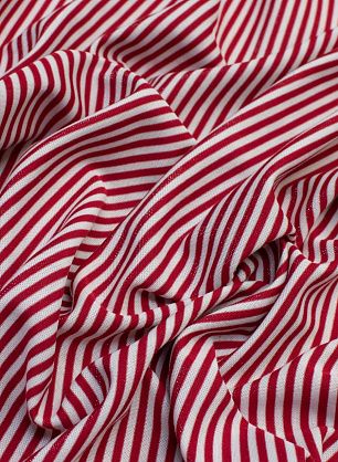 Трикотаж с люрексом (н) красно-бело-серебрянная полоска - в интернет-магазине тканей Тессутидея арт. 13-1412