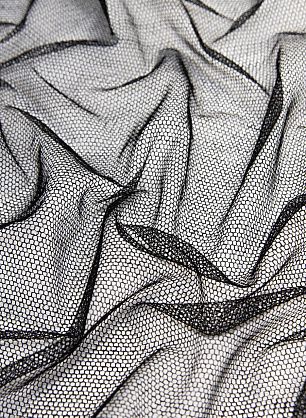Плательная сетка (о) черная - в интернет-магазине тканей Тессутидея арт. 03-6304