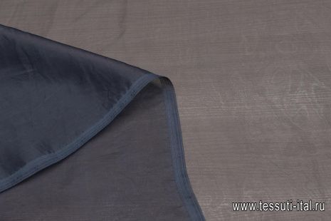 Органза (о) сине-серая - итальянские ткани Тессутидея арт. 10-2850