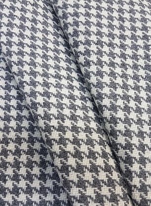 Пальтовая дабл двухслойная (н) серо-белая гусиная лапка - в интернет-магазине тканей Тессутидея арт. 09-1663