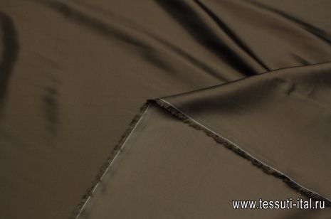 Подкладочная вискоза (о) темно-коричневая - итальянские ткани Тессутидея арт. 08-1473