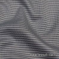 Сорочечная (н) черно-белая полоска  - итальянские ткани Тессутидея арт. 01-6406