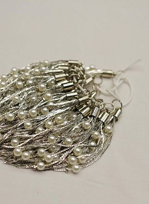 Подвеска декоративная металл серебро 7см - в интернет-магазине тканей Тессутидея арт. F-6216