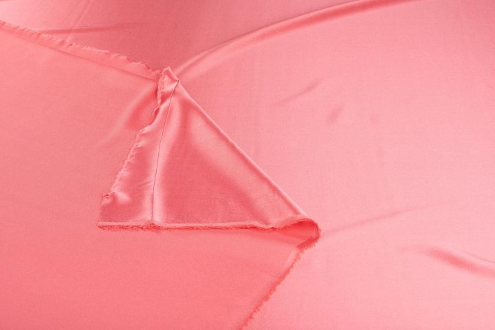 Шелк атлас стрейч (о) розовый - итальянские ткани Тессутидея арт. 10-2685