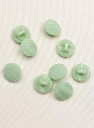 Пуговица стеклянная на ножке d-13мм мятная - в интернет-магазине тканей Тессутидея арт. F-6607