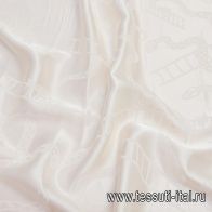 Шелк дама (н) змеи на айвори - итальянские ткани Тессутидея арт. 10-2085