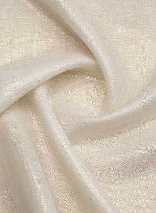 Лен с напылением (о) бело-золотой - в интернет-магазине тканей Тессутидея арт. 16-1033