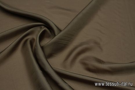 Подкладочная купра (о) коричневая - итальянские ткани Тессутидея арт. 08-1477