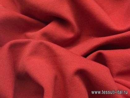 Футер (о) красный - итальянские ткани Тессутидея арт. 12-0826