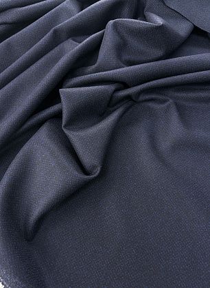 Костюмная кашемир+шерсть (н) сине-черная - в интернет-магазине тканей Тессутидея арт. 05-5068