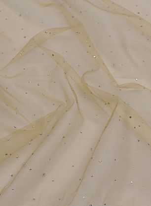 Плательная сетка со стразами (о) телесная - в интернет-магазине тканей Тессутидея арт. 03-6860