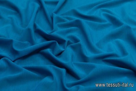 Маркизет стрейч (о) темно-голубой - итальянские ткани Тессутидея арт. 10-1428