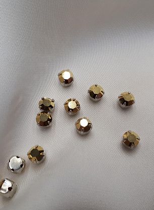 Стразы пришивные желтые Swarovski d-7мм - в интернет-магазине тканей Тессутидея арт. F-4025