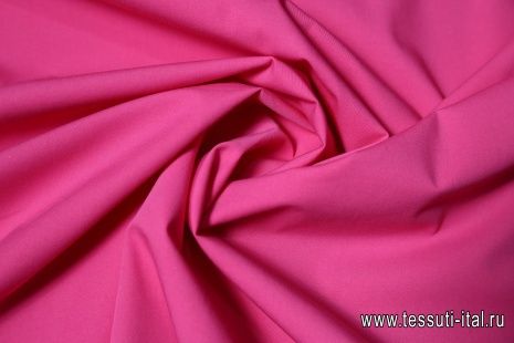 Плательная стрейч (о) ярко-розовая - итальянские ткани Тессутидея арт. 01-3709