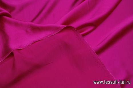 Шелк атлас (о) фуксия 16 мом - итальянские ткани Тессутидея арт. 10-3503