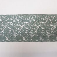 Кружево (о) светло-зеленое ш-8см  - итальянские ткани Тессутидея арт. 03-5571