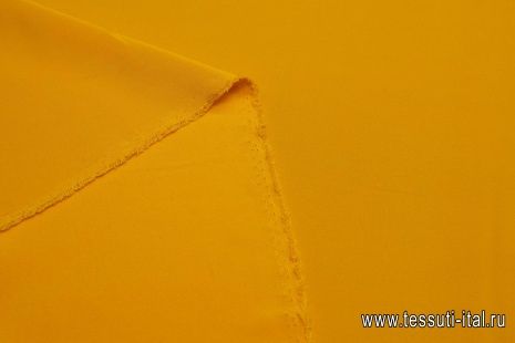 Шелк кади (о) темно-желтый - итальянские ткани Тессутидея арт. 10-0618