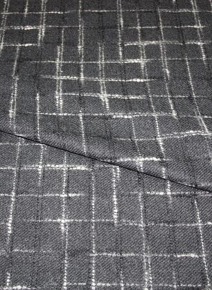 Пальтовая клетка (н) серо-белая - в интернет-магазине тканей Тессутидея арт. 09-0981