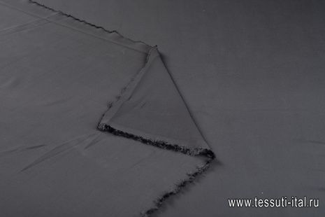 Плательная вискоза стрейч (о) черная - итальянские ткани Тессутидея арт. 04-1496