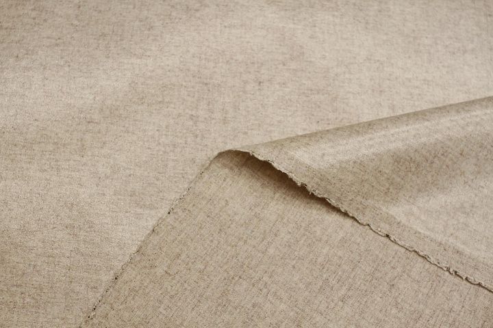Плащевая шерсть с полиуретановым покрытием (о) светло-бежевая меланж - итальянские ткани Тессутидея арт. 11-0510