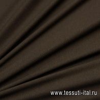 Трикотаж шерсть с вискозой (о) темно-коричневый в стиле Burberry - итальянские ткани Тессутидея арт. 15-0990