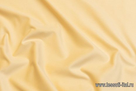 Микровельвет стрейч (о) светло-желтый - итальянские ткани Тессутидея арт. 01-6989