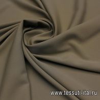 Плательная стрейч (о) светло-коричнево-серая - итальянские ткани Тессутидея арт. 03-7067