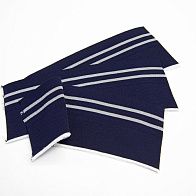 Подвяз манжета сине-серый 9*25см - итальянские ткани Тессутидея арт. F-4776