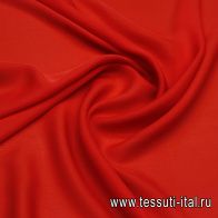 Шифон (о) красный - итальянские ткани Тессутидея арт. 10-3635